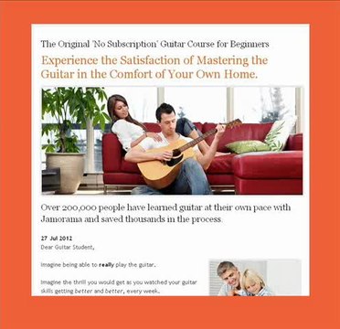 Jamorama Learn Guitar Product - Beginner Guitar Lessons