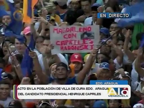 Capriles: Lo más importante es defender la vida de los venezolanos y yo vengo a asumir ese compromiso