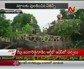 Heavy rains effect- Agency zone-with beautyful water falls