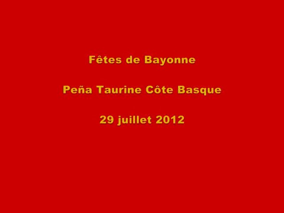 Fêtes de Bayonne - PeñaTaurine Côte Basque - 29 juillet 2012
