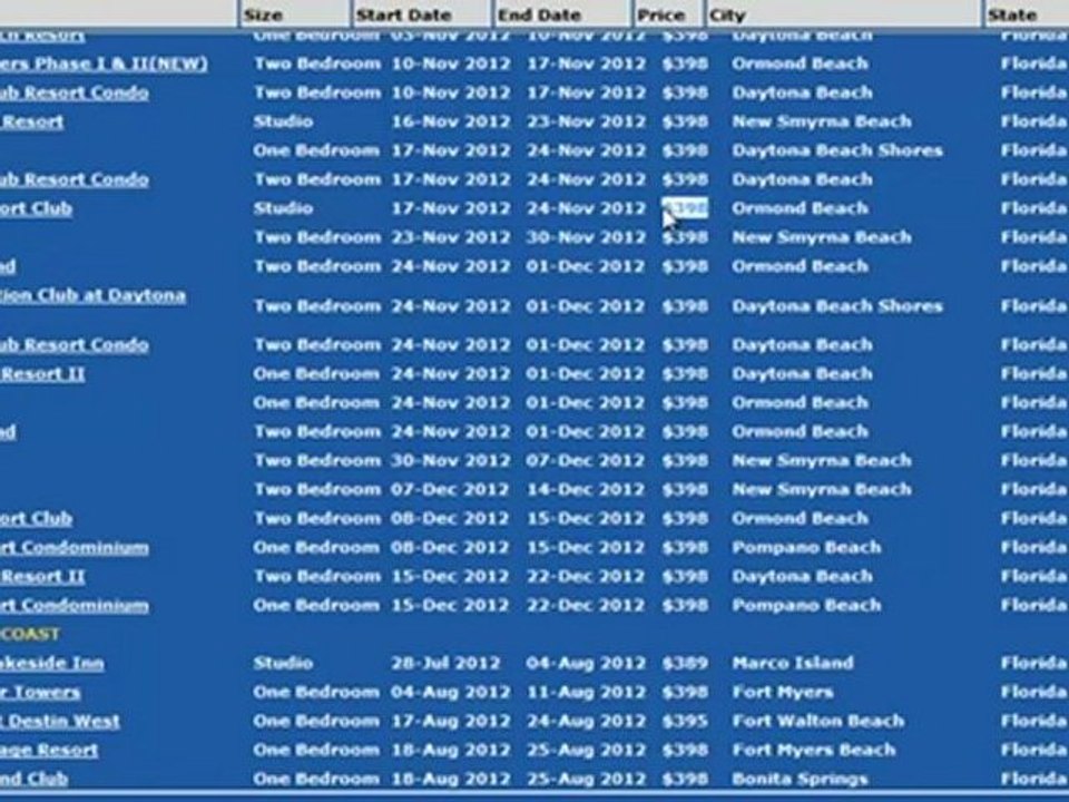 Timeshare and Resort promotion deals in Florida