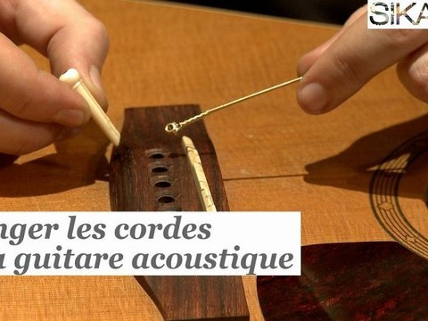 Comment changer les cordes d'une guitare acoustique ? - HD