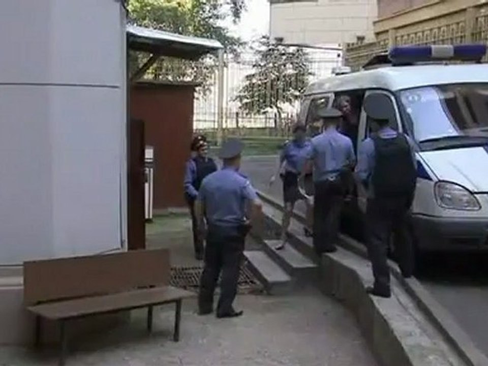 Pussy riot punk group members arrive for trial