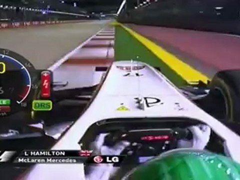 F1 2011 Singaporian GP Kobayashi Onboard Qualifying Lap [HD] Engine Sounds