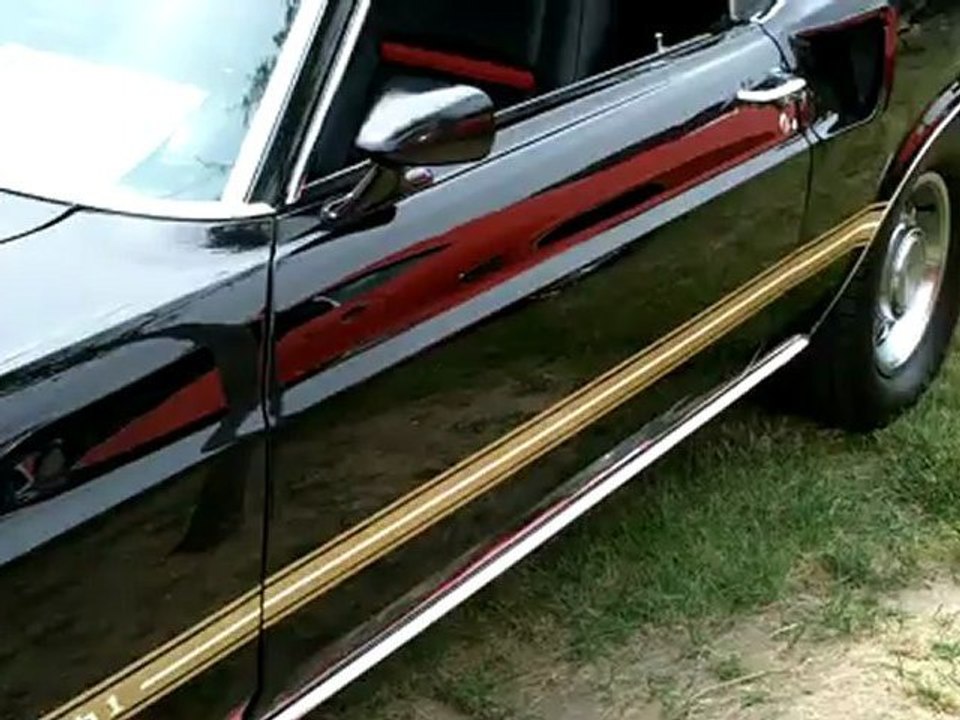 1969 Ford Mustang Mach 1 - Great classic car. Black mustang Mach 1.