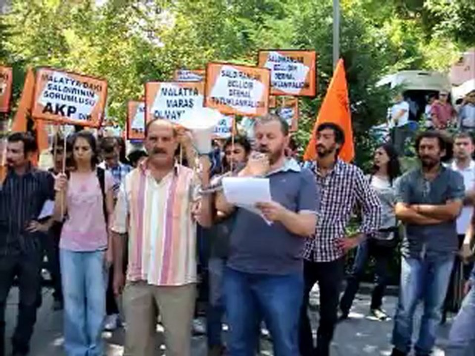 Malatya'da yaşananlara tepki