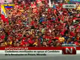 (VÍDEO) (2/4) Palabras del Candidato Hugo Chávez en Petare (28/07/2012)
