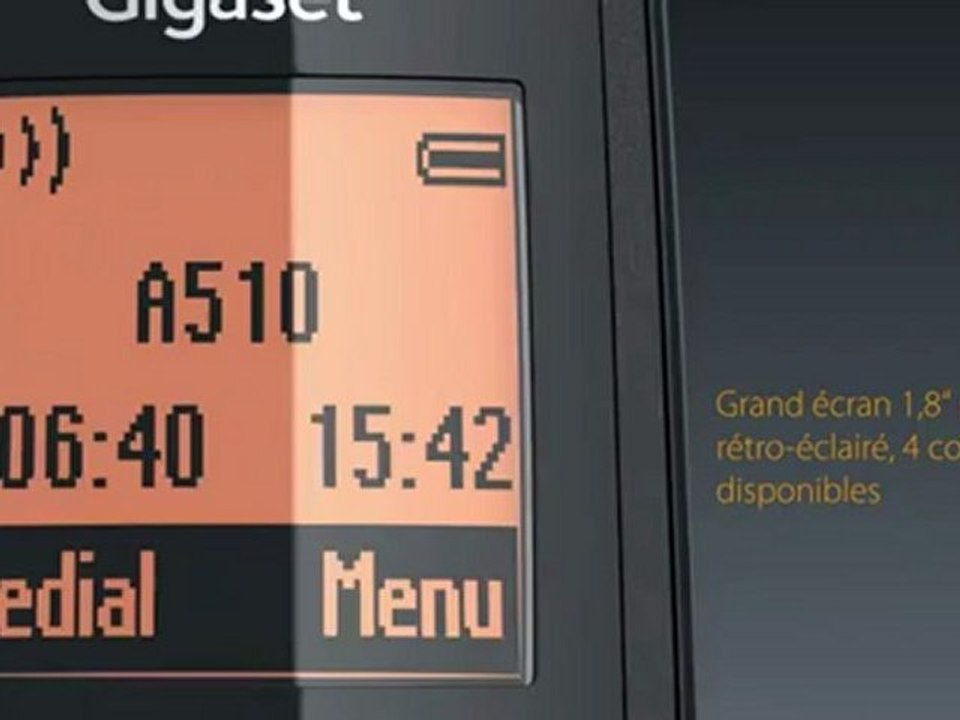 Gigaset A510: téléphone sans fil intelligent et design