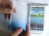 Samsung Galaxy S3 i9300 3D Rain Drop Thin Blue Colorful Hard Case Cover