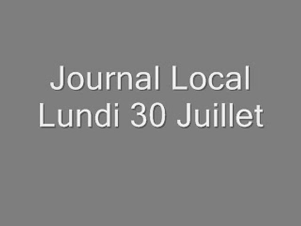 lundi 30 juillet