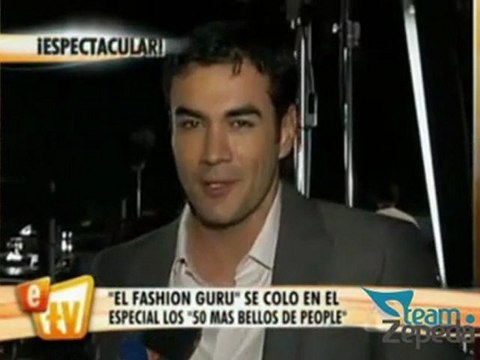 El Fashion Guru habla con David Zepeda (@davidzepeda1) sobre su fotos en #50MasBellos ETV