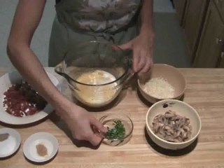 Bacon and Mushroom Quiche (crustless option) part 2