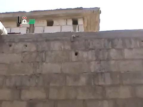 Syria فري برس ريف دمشق سقبا أصوات قصف عنيف جدا باستخدام 30 7 2012 ج4 Damascus