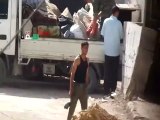 Syria فري برس  ريف دمشق سقبا  الحاجيات التي سرقها الشبيحة وعصابات الاسد من المنازل 30 7 2012 ج1 Damascus