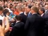 Romney meets Polish leader Donald Tusk