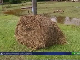 Ardennes : la commune d'Exermont inondée