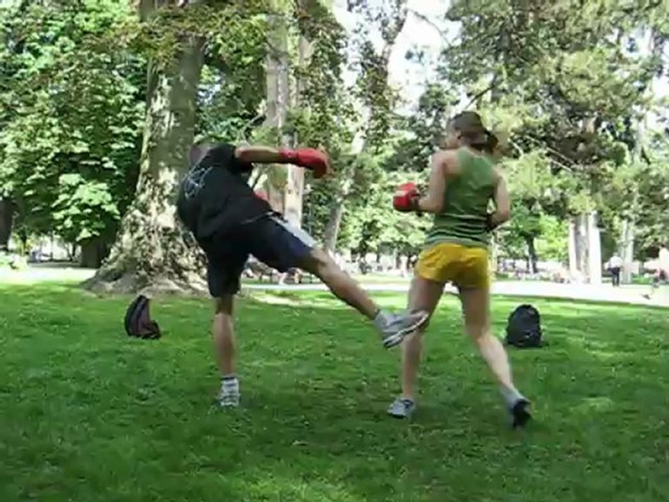 Sparing with Maggie over France 2007