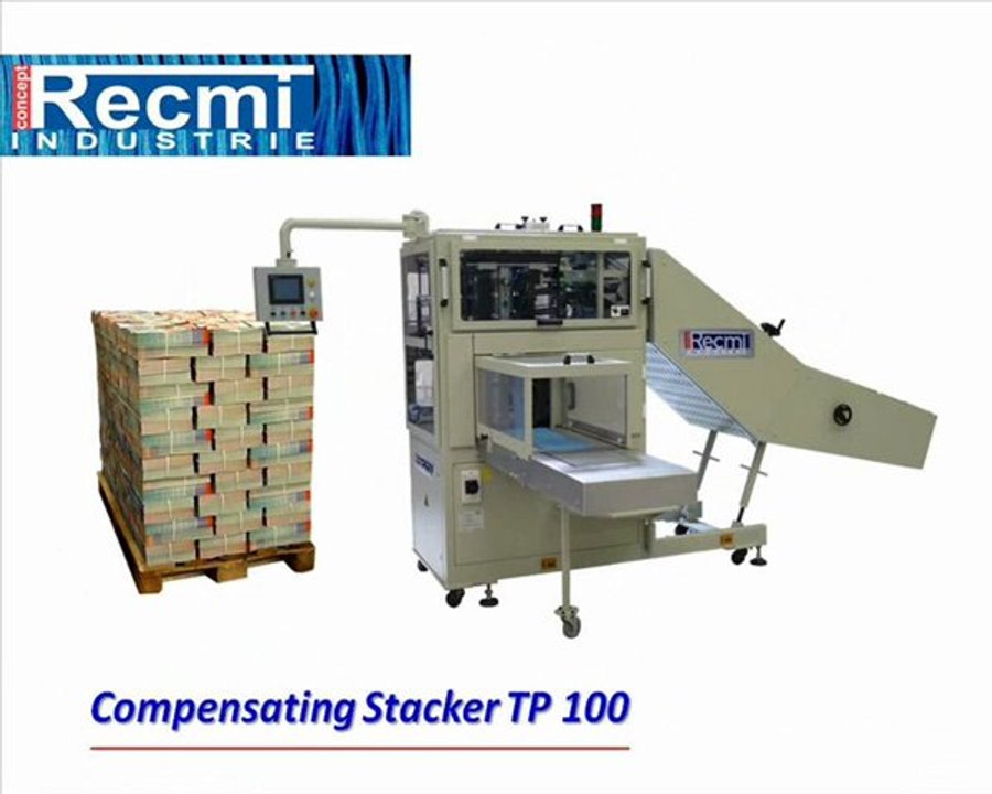 RECMI Compensating stacker TP100 - Empileur tourne-piles TP100
