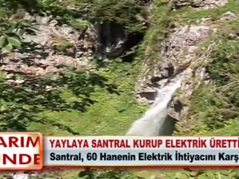 YAYLAYA SANTRAL KURUP ELEKTRİK ÜRETTİLER