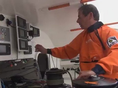 Des images du skipper Marc Guillemot sur Safran à l'entraînement - Vendée Globe 2012-2013