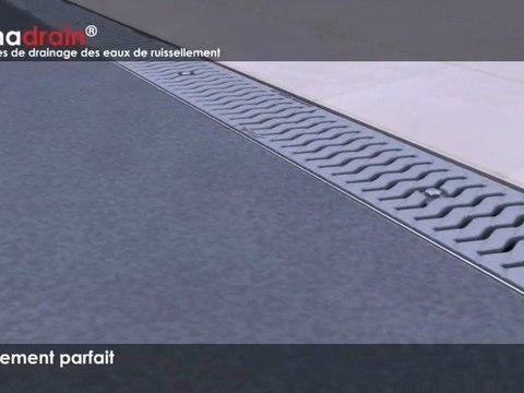 Caniveaux hydrauliques pour drainage et évacuation des eaux de ruissellement Kenadrain par Nicoll