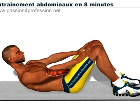 Abdos en 8 minutes, entrainements pour abdos en tablettes