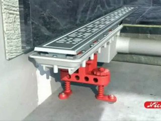 Pose de caniveau de douche Docia