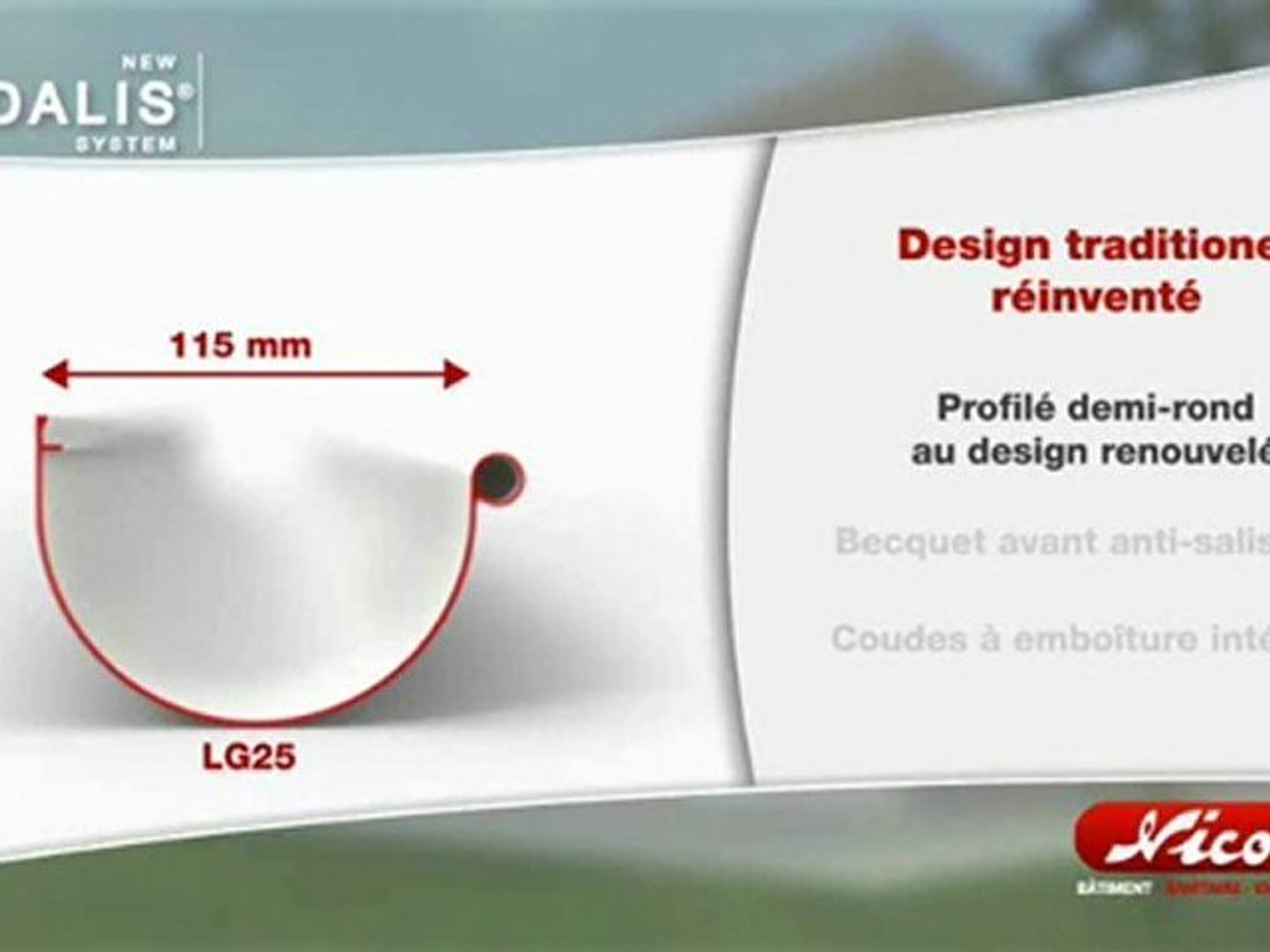 Gouttière Design Vodalis