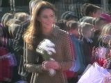 The Duchess of Cambridge Wows in Elegant Grey Dress