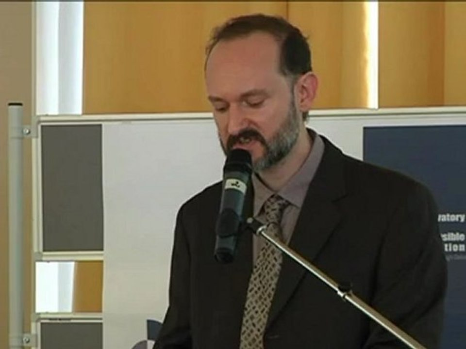 Fabian Muniesa - Observatory for Responsible Innovation - Dufrénoy Prize 2012 for Responsible Innovation in Finance