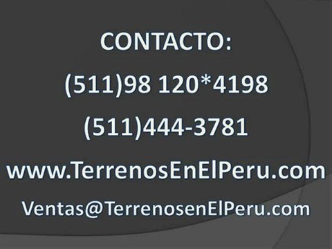 Ventas de terrenos en Lima