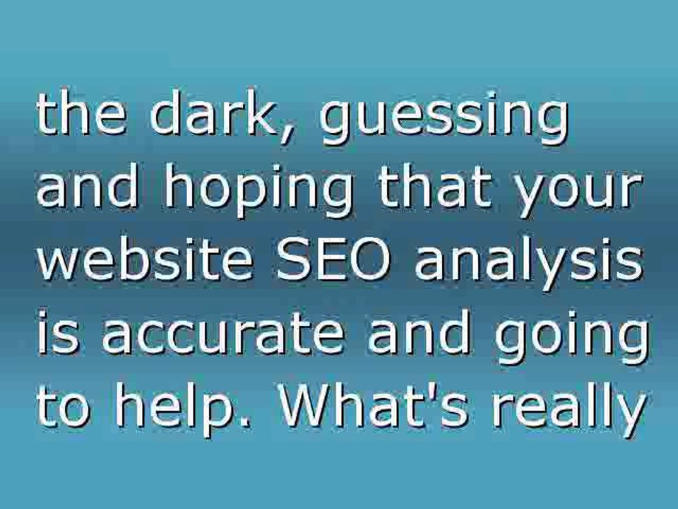 Website SEO Analysis - Stay Ahead Of Your Competition In The Search Rankings
