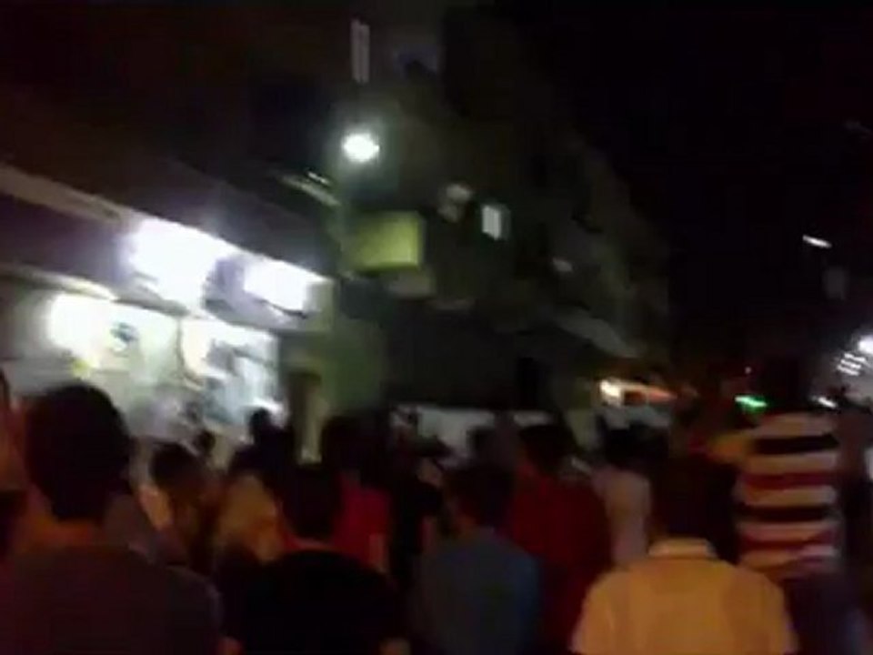 Syria فري برس حلب  مسائية حي الخالدية بعد تراويح يوم 11 رمضان 30 7 2012 جـ2 Aleppo