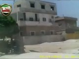 Syria فري برس  ريف دمشق قطنا  الإنتشار العسكري على طريق العاشرة  31 7 2012 Damascus