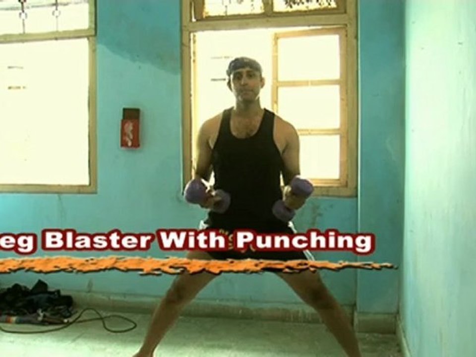 Leg Blaster Exercise with Punching