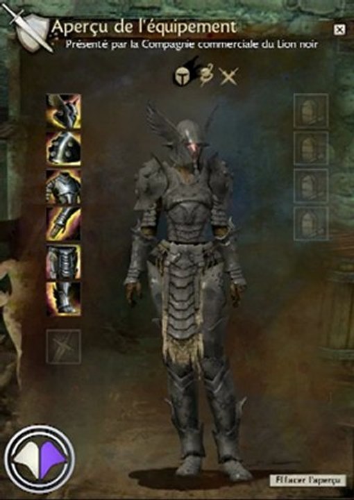 Guild Wars 2 - Armures légères du Domaine de Caudecus