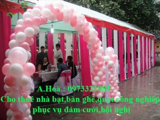 cho thuê bàn ghế,quạt công nghiệp,ô dù,nhà bạt ,trang trí sân khấu 0973321985
