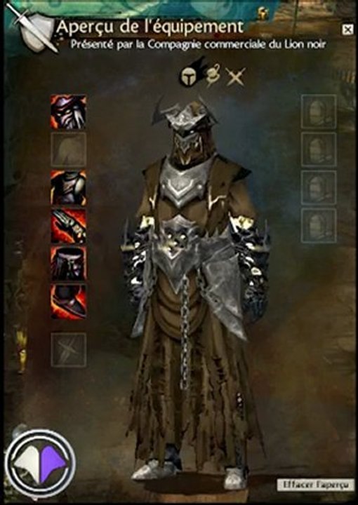 Guild Wars 2 - Armures légères de la Citadelle de la Flamme