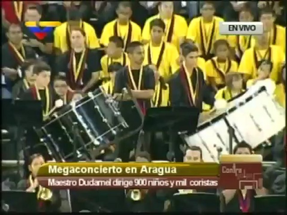 Gustavo Dudamel dirige a la Orquesta Sinfónica Juvenil “José Félix Ribas”