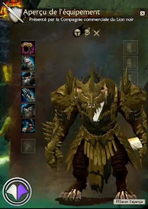 Guild Wars 2 -Armures lourdes des Charrs