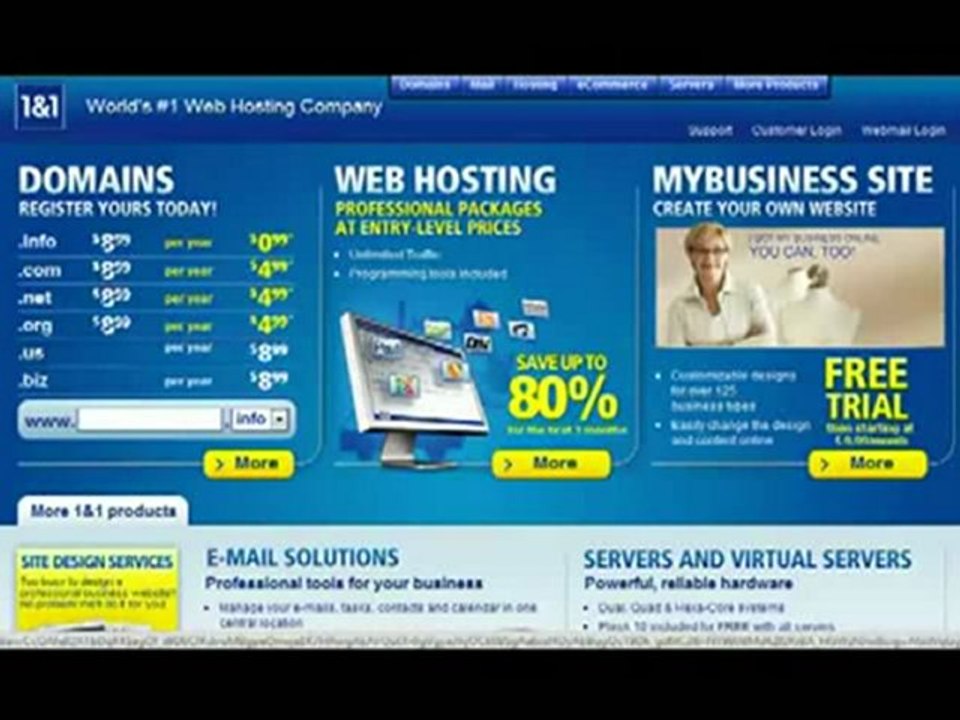 1and1 Voucher Code: Get Basic package for $9.99/month