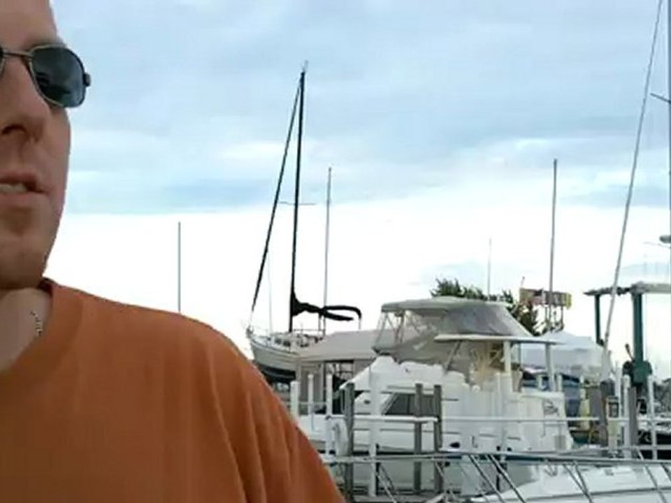 Walking At Jefferson Beach Marina - This was a nice place to relax, and enjoy part of our evening. Jefferson Beach Marina, St. Clair Shores, Michigan.