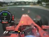 F1 2011 GP Hungría Alonso Onboard Battle vs Rosberg