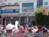 خروج مسيرة ضخمة لا تتجاوز 300 شخص من عصابة المصراطي ههههه