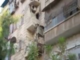 Syria فري برس  حلب الكلاسة  آثار القصف على إحد المباني في الحي1 8 2012 Aleppo
