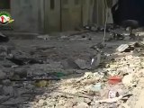 Syria فري برس حمص حي جورة الشياح الدمار في كل مكان وانتشار كثيف للقناصيين 1 8 2012 Homs