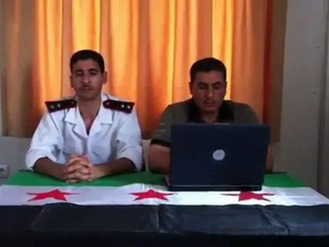 Syria فري برس حماه المحتلة مورك انشقاق عقيد دكتور وملازم أول عن وزارة الداخلية 31 7 2012 Hama
