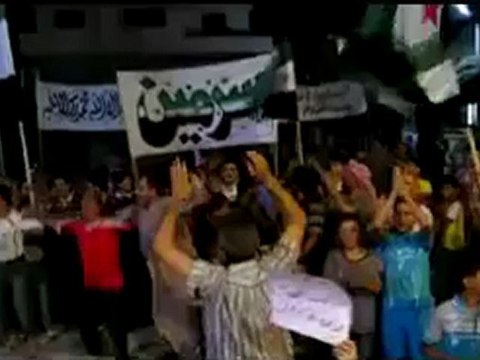 Syria فري برس ادلب سرمين مسائية نصرة للمدن المنكوبة 31 7 2012 Idlib