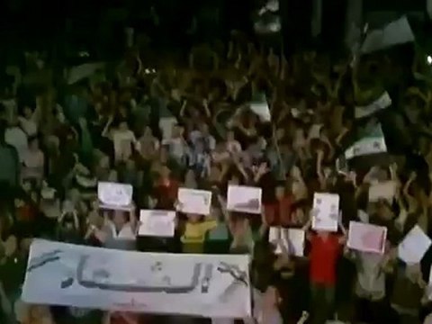 Syria فري برس حلب حي الشعار مسائية بعد صلاة التراوايح 31 7 2012 ج2 Aleppo