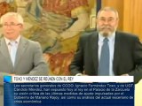 Toxo y Méndez se reúnen con el Rey para hacerle llegar sus críticas al Gobierno